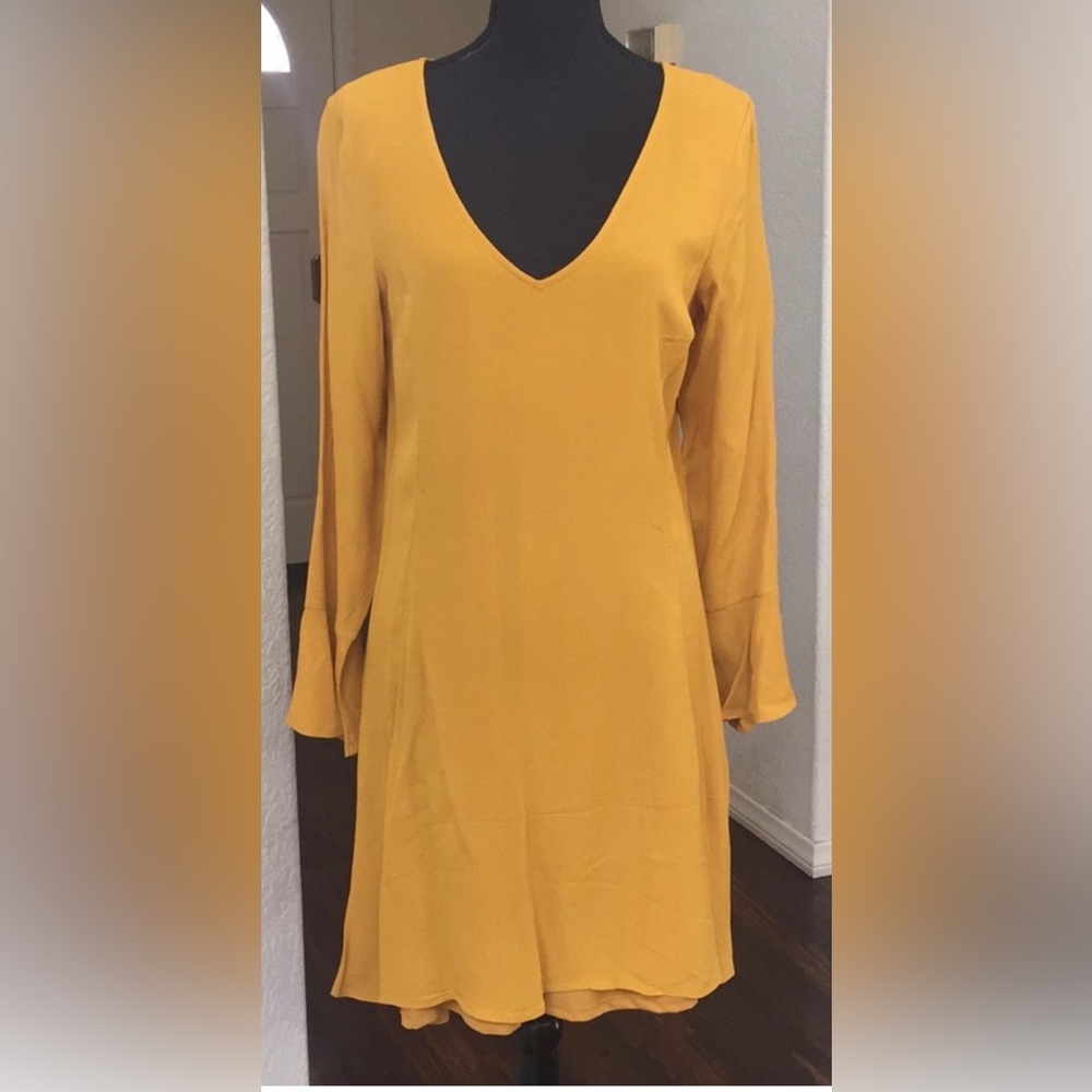 Mustard/golden yellow dress
